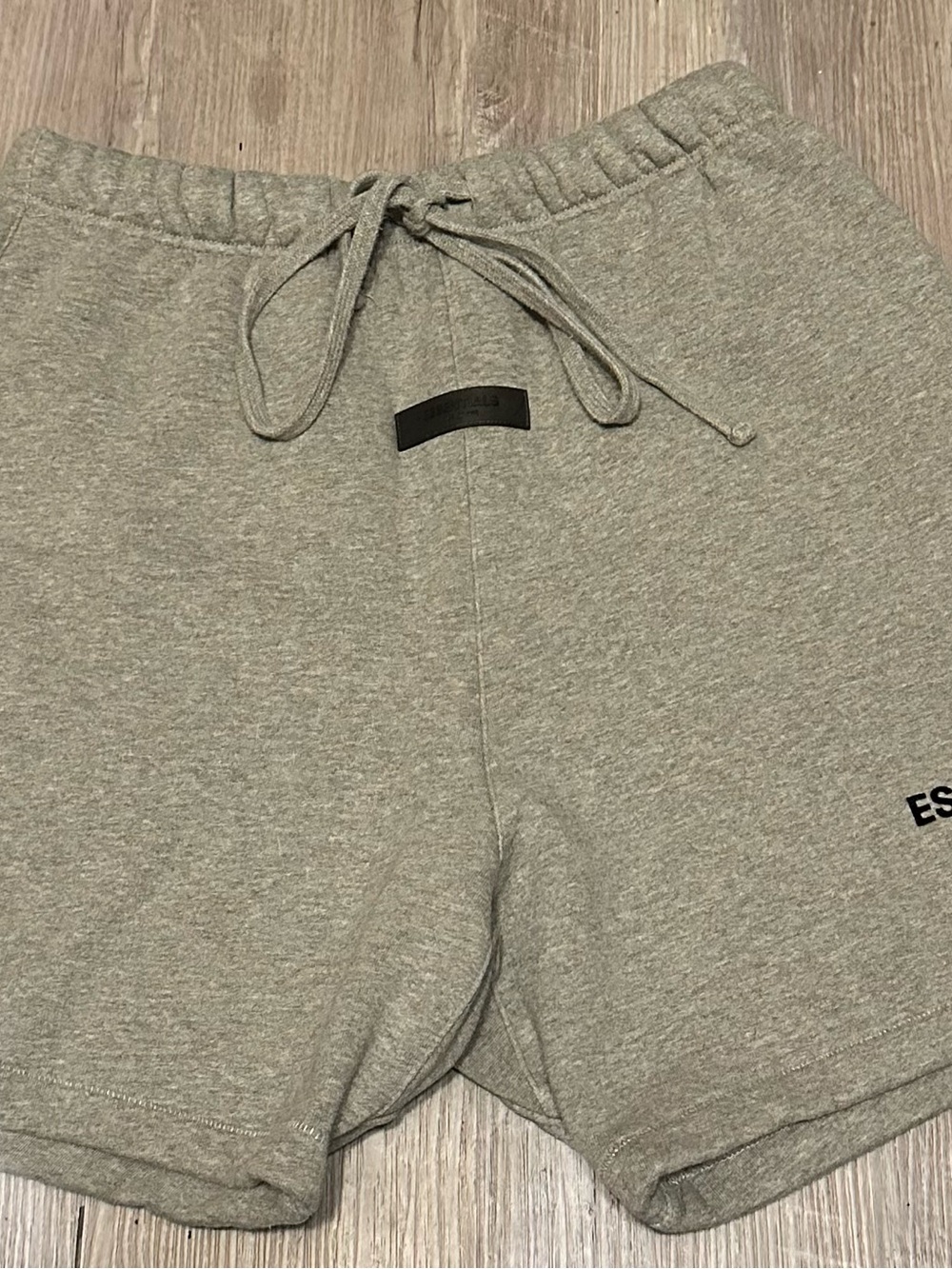 Essentials Men's Heather Gray Athletic Drawstring Shorts